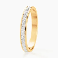 Histoire d'Or Alliance Venus Ruban Plat Or Bicolore Hot