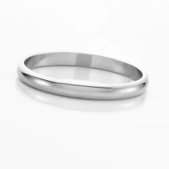 Histoire d'Or Aphroditia Demi Jonc Bombe Trouwring Wit Platina platine blanc Discount