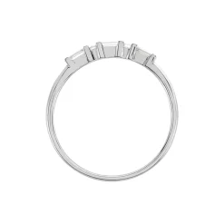 Histoire d'Or Bague 1986 Or Blanc Diamant Outlet