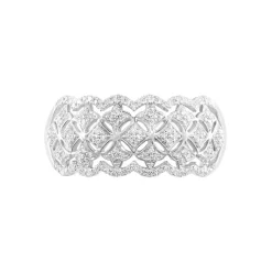 Histoire d'Or Bague Abbas Or Blanc Diamant Clearance