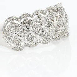 Histoire d'Or Bague Abbas Or Blanc Diamant Clearance