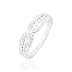 Histoire d'Or Bague Absa Or Blanc Diamant