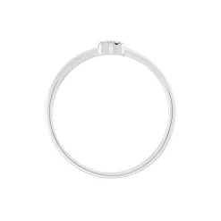 Histoire d'Or Bague Accumulation Coeur Argent Blanc Oxyde De Zirconium Hot