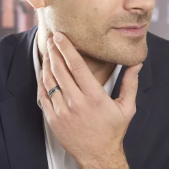 JOURDAN Bague Acier Blanc Best