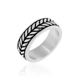 Histoire d'Or Bague Acier Blanc Gordon New