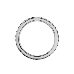 Histoire d'Or Bague Acier Blanc Gordon New