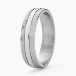 Histoire d'Or Bague Acier Blanc John Hot