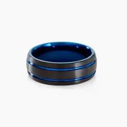 JOURDAN Bague Acier Bleu Clearance