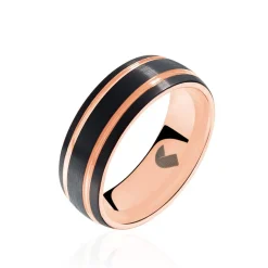 JOURDAN Bague Acier Rose Clearance