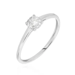 Histoire d'Or Bague Adeline Or Blanc Diamant Online