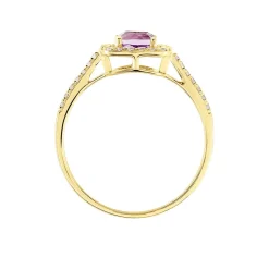 Histoire d'Or Bague Adrienna Or Jaune Améthyste Oxyde De Zirconium or jaune améthyste rose Clearance