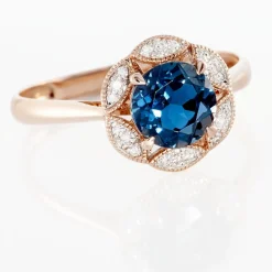 Histoire d'Or Bague Adryene Or Rose Topaze Et Oxyde De Zirconium Outlet