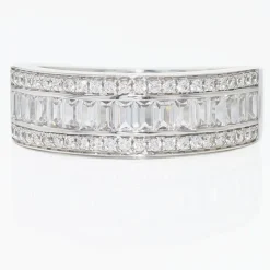 Histoire d'Or Bague Agathon Or Blanc Oxyde De Zirconium