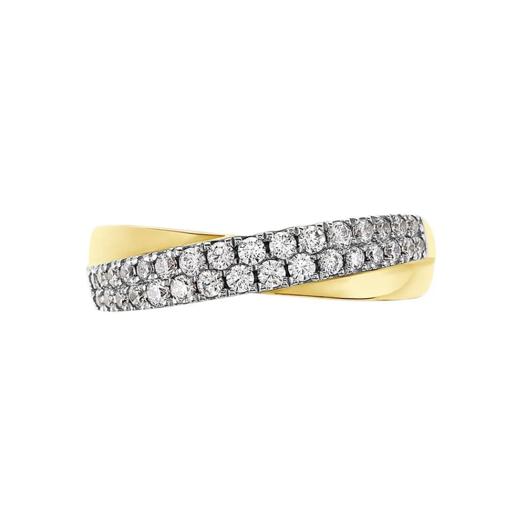 Histoire d'Or Bague Aglae De Zirconium or jaune oxyde