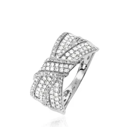 Histoire d'Or Bague Agnes Or Blanc Diamant Sale