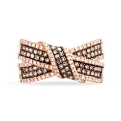 Histoire d'Or Bague Agnes Or Rose Diamant or rose diamant brun Discount