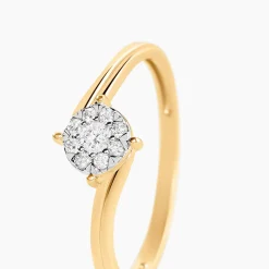 Histoire d'Or Bague Agrafena Or Jaune Diamant Discount