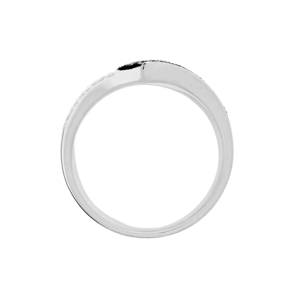 Histoire d'Or Bague Aile De Mouette Or Blanc Diamant New