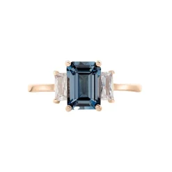 Histoire d'Or Bague Aimie Or Rose Topaze Et Oxyde De Zirconium Sale