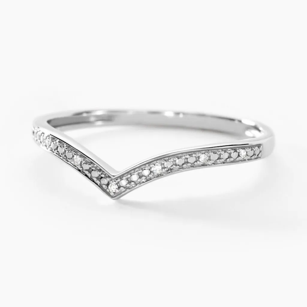 Histoire d'Or Bague Aindreas Or Blanc Diamant