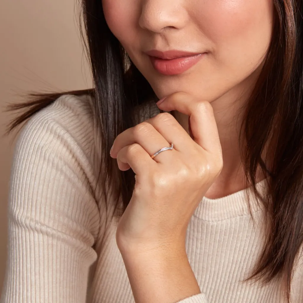 Histoire d'Or Bague Aindreas Or Blanc Diamant