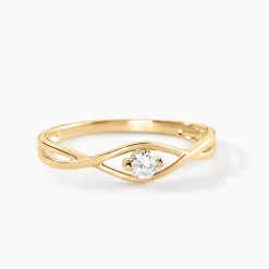 Histoire d'Or Bague Aindriu Or Jaune Diamant Synthétique Clearance