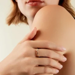 Histoire d'Or Bague Aindriu Or Jaune Diamant Synthétique Clearance