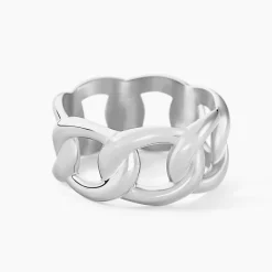 Histoire d'Or Bague Aissata acier blanc Online