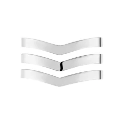 Histoire d'Or Bague Ajustable Abid Acier Blanc