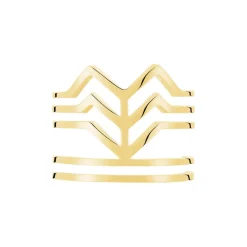 Histoire d'Or Bague Ajustable Adel Acier Doré Sale