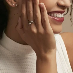 Histoire d'Or Bague Ajustable Mechte 1 Argent Blanc Oxyde De Zirconium Sale