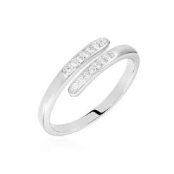Histoire d'Or Bague Ajustable Mendel Argent Blanc Oxyde De Zirconium Online