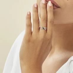 Histoire d'Or Bague Aline Or Blanc Diamant Online