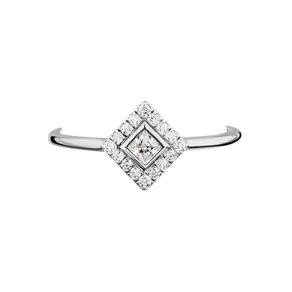 Histoire d'Or Bague Amane Argent Blanc Oxyde De Zirconium Sale