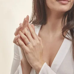 Histoire d'Or Bague Amane Argent Blanc Oxyde De Zirconium Sale