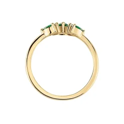 Histoire d'Or Bague Amazonia Plaqué Or Jaune Oxyde De Zirconium Clearance