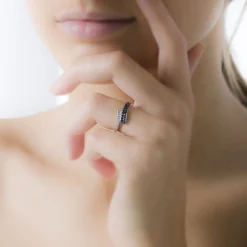 Histoire d'Or Bague Amelie Or Blanc Diamant Outlet