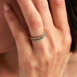 Histoire d'Or Bague Amias Or Jaune Emeraude Diamant or jaune émeraude Discount