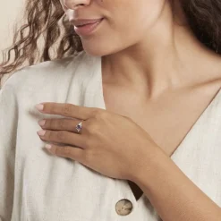 Histoire d'Or Bague Anaid Or Jaune Amethyste Et Oxyde De Zirconium