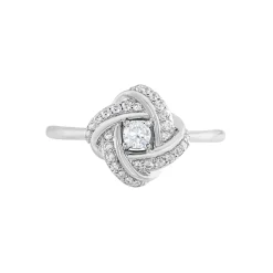 Histoire d'Or Bague Anasthase Argent Blanc Oxyde De Zirconium Sale