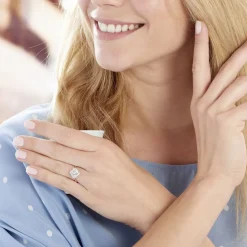 Histoire d'Or Bague Anasthase Argent Blanc Oxyde De Zirconium Sale