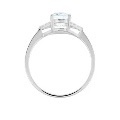 Histoire d'Or Bague Andreani Or Blanc Topaze Et Oxyde De Zirconium