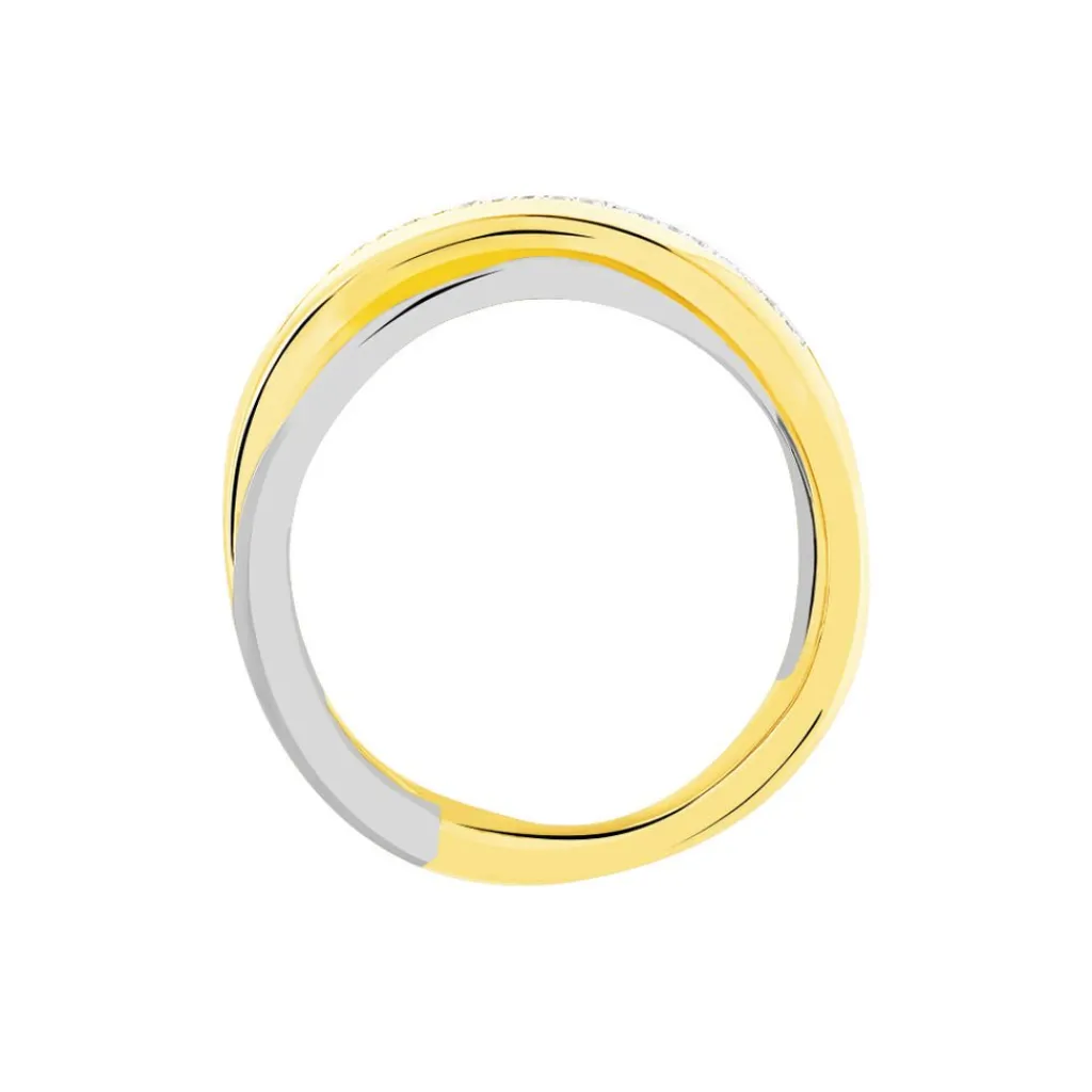 Histoire d'Or Bague Andrette Or Bicolore Diamant New