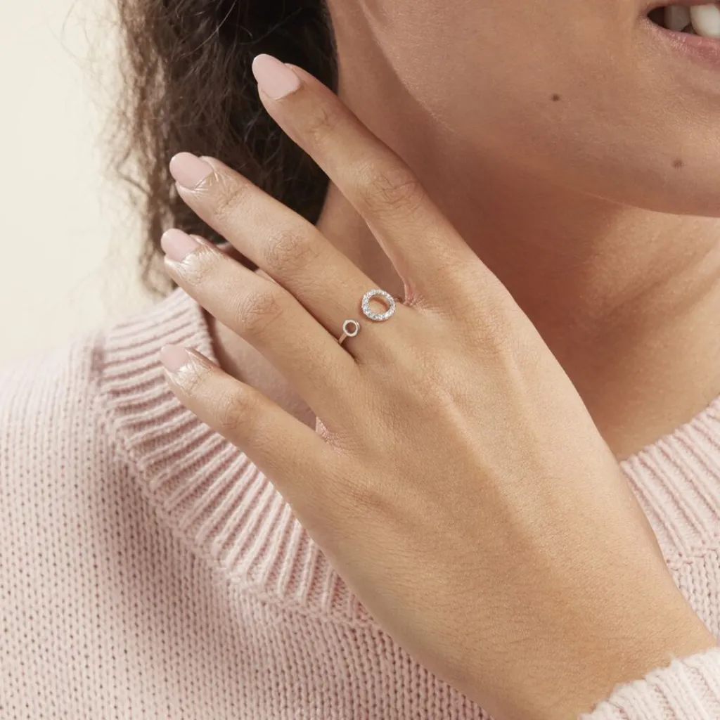 Histoire d'Or Bague Andria Argent Blanc Oxyde De Zirconium