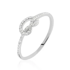 Histoire d'Or Bague Anfel Or Blanc Oxyde De Zirconium Outlet