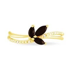 Histoire d'Or Bague Angie Or Jaune Quartz Et Diamant Best