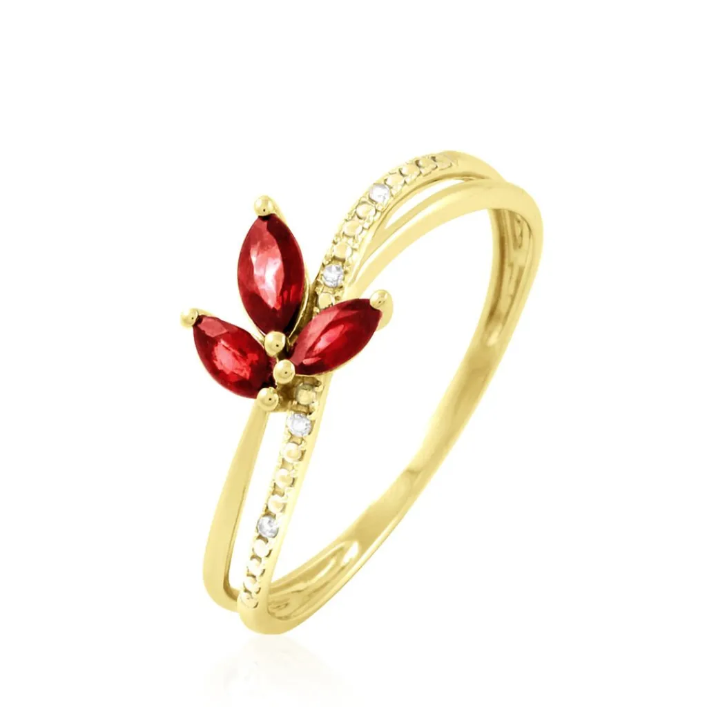 Histoire d'Or Bague Angie Or Jaune Rubis Et Diamant