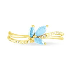 Histoire d'Or Bague Angie Or Jaune Topaze Et Diamant Outlet