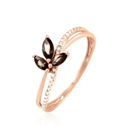 Histoire d'Or Bague Angie Or Rose Quartz Et Diamant Hot
