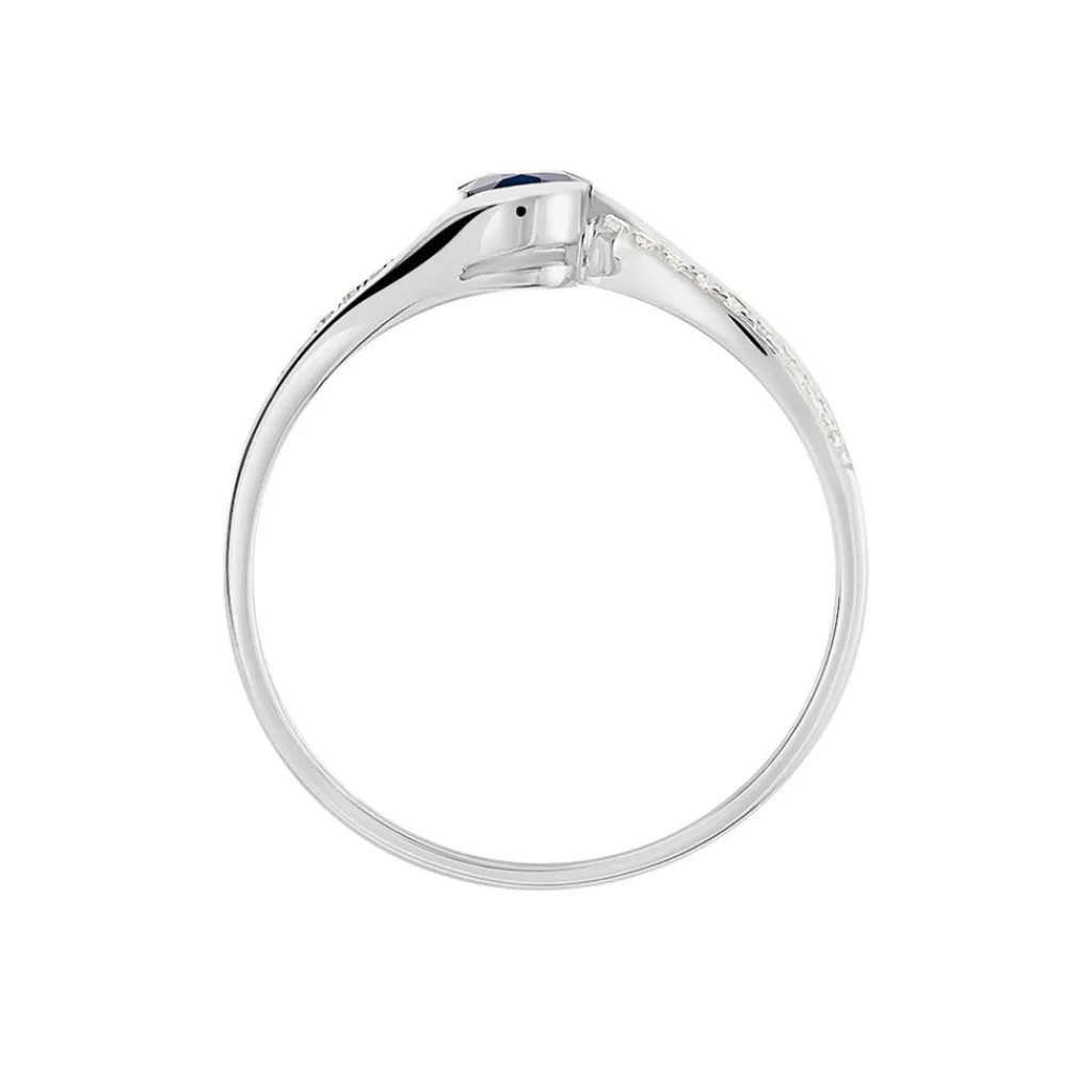 Histoire d'Or Bague Anja Et Diamant or blanc saphir Discount